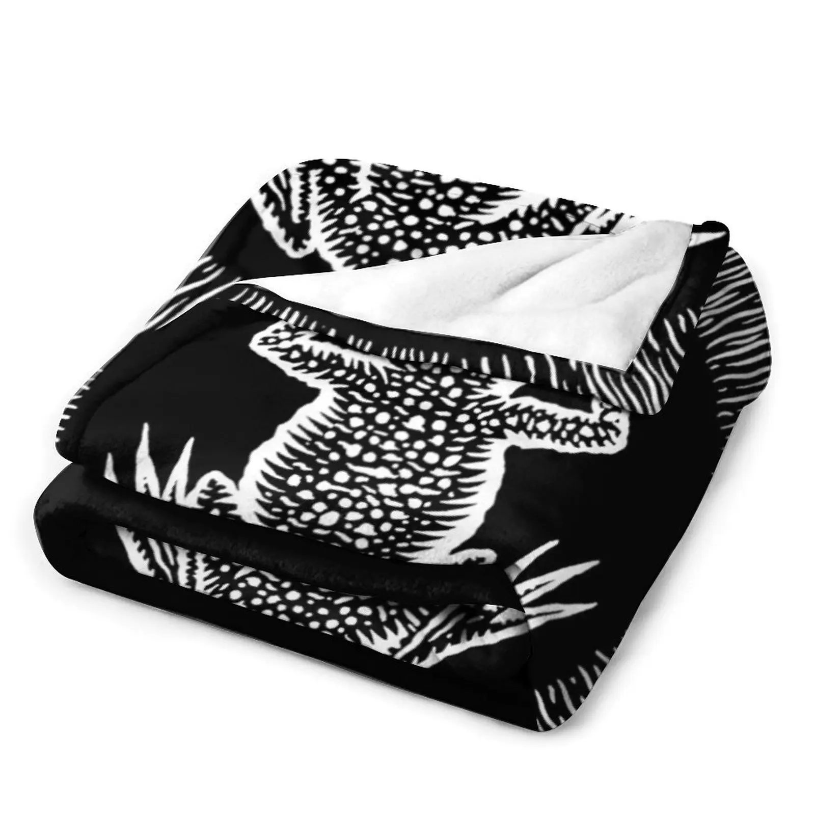 Забавное одеяло Гари из ведьма (белый на черном) от Gemma свободные дорожные одеяла