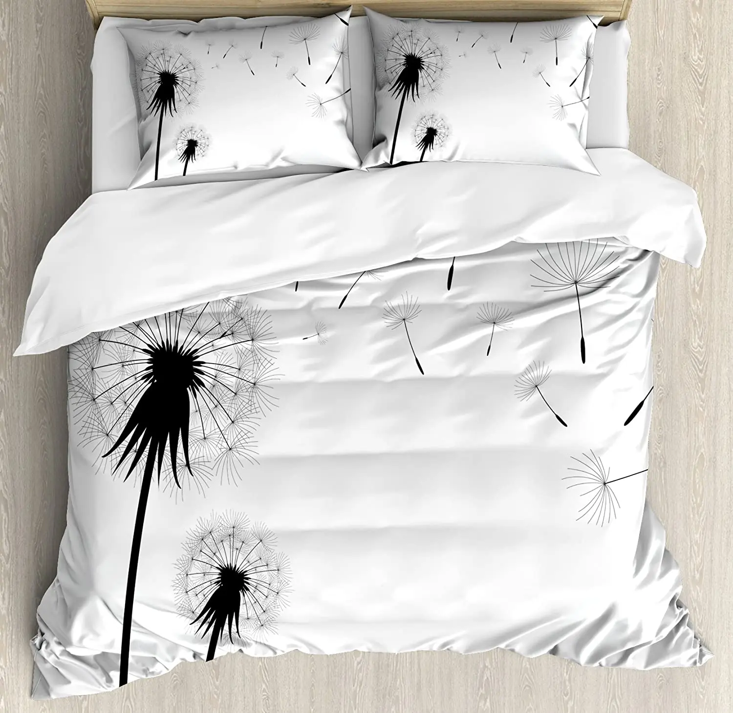 

Dandelion Bedding Set Seed Blowing Away Floral Illustration 3pcs Duvet Cover Set Bed Set Quilt Cover Pillow Case Comforter Cover