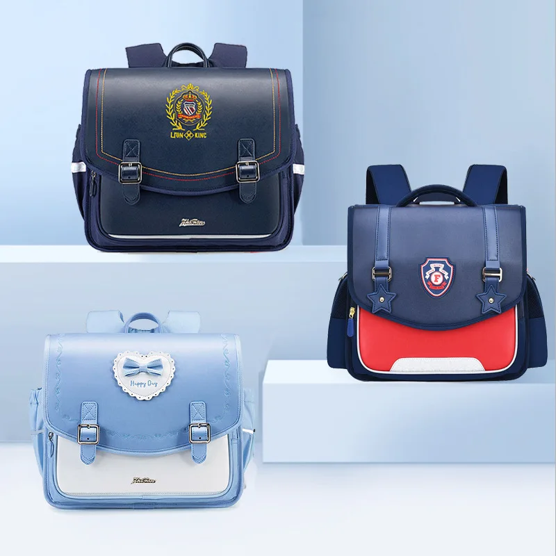Schoolbags for Girls Waterproof Leather Backpack 2023 New Kids School Bags Children Orthopedic School Backpacks Mochila Escolar