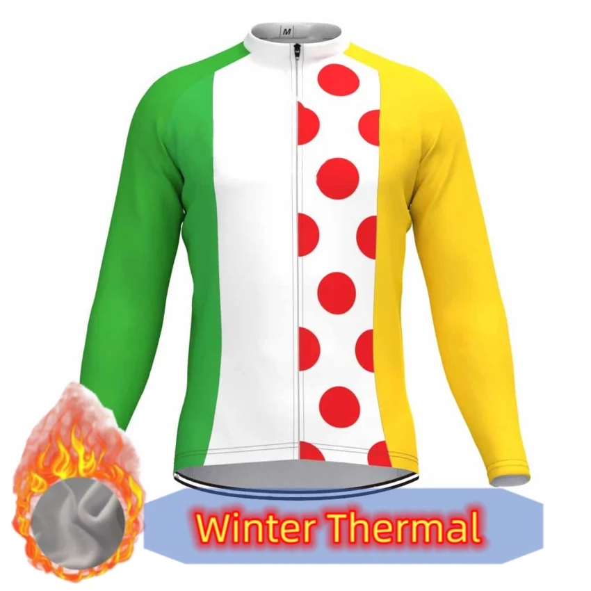 

2022New Bicycle PRO Team Winter Thermal Fleece Cycling Clothes Men Long Sleeve Jersey Outdoor Riding Bike MTB Windproof Clothing