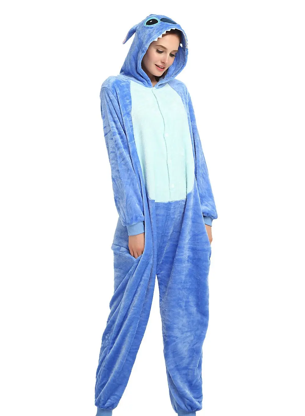 Косплей-костюм MINISO Stitch Onesies в виде животного Пижама для взрослых цельная с