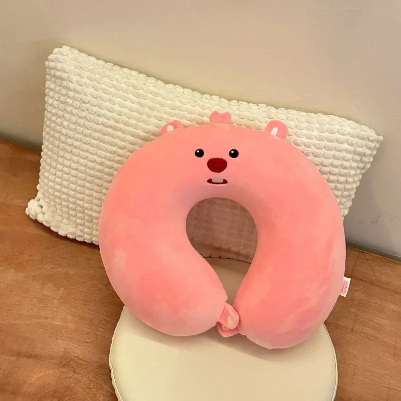 

Miniso Loopy U Shaped Memory Foam Neck Pillow Kawaii Pink Soft Anime Travel Sleeping Airplane Pillow Cervical Healthcare Bedding