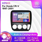 Автомобильный мультимедийный плеер 2 Din, 6G + 128G, Android 10, 4G Lte, с радио, для Honda CRV CR-V, 3, 1997-2001, с Wi-Fi, BT, GPS-навигацией, Carplay