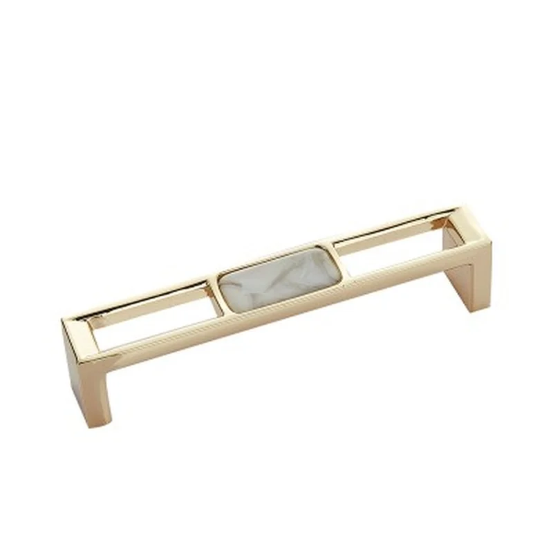 Синий скандинавский мраморный корпус ручки для шкафа Золотой роскошный ящик