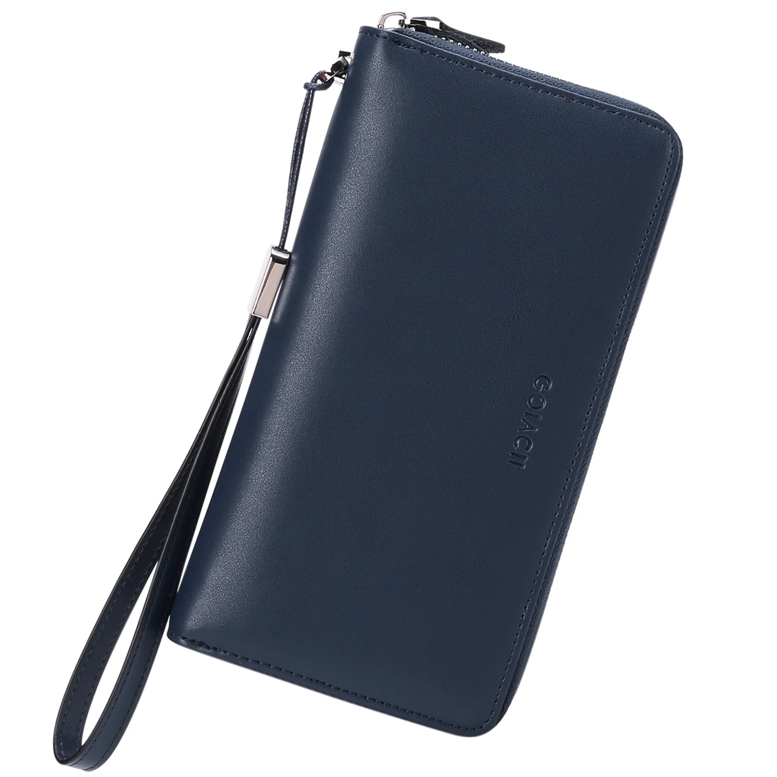 SENDEFN Women's Leather Wallets Female Wrist Purse Ladies Zipper Long Clutch Fashion Large Capacity Card Holder Coin Pocket