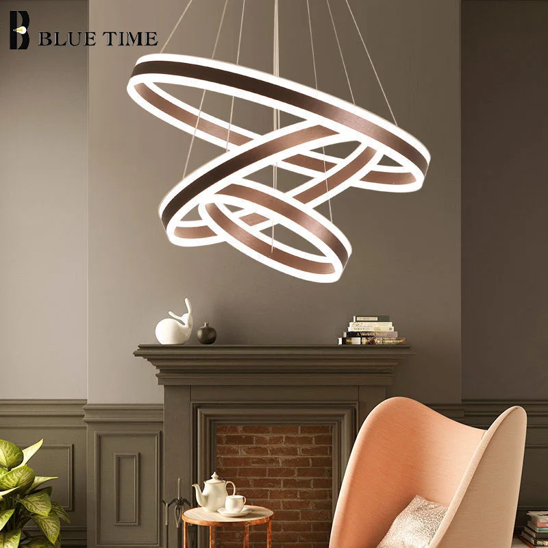 

Black&Coffee LED Chandeliers for Living Room Bedroom Dining Room Kitchen Light Modern Home Indoor Decor Lighting Chandelier Lamp