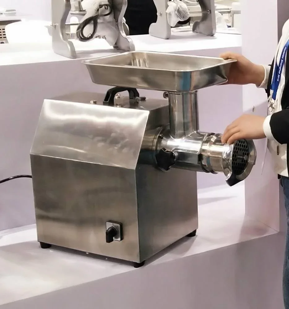 Электрическая мясорубка # 8 Мясорубка с двигателем из нержавеющей стали и мелкими