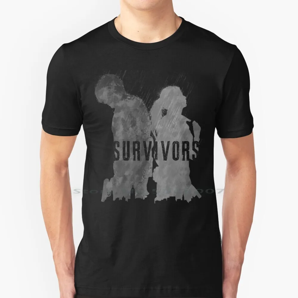 Leон &amp Клэр Футболка 100% хлопок Леон Кеннеди Редфилд и ремейк 2