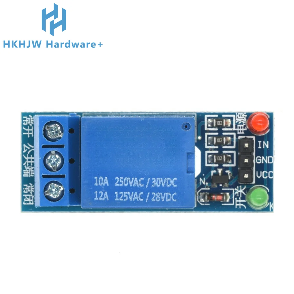 Релейный модуль 12 в 1 канал для Arduino 1-канальный релейный с оптопарным релейным