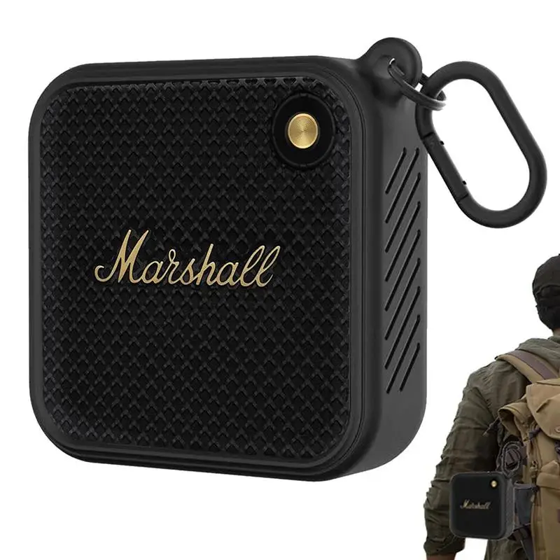

Portable Silicone Carry Case For Marshall WILLEN Audio Speaker Soft Protective Cover Shockproof Anti-fall Lightweight Carrying
