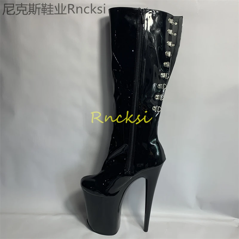 

20 см новые женские сапоги на высоком каблуке и сапоги для танцев на шесте модные и сексуальные.