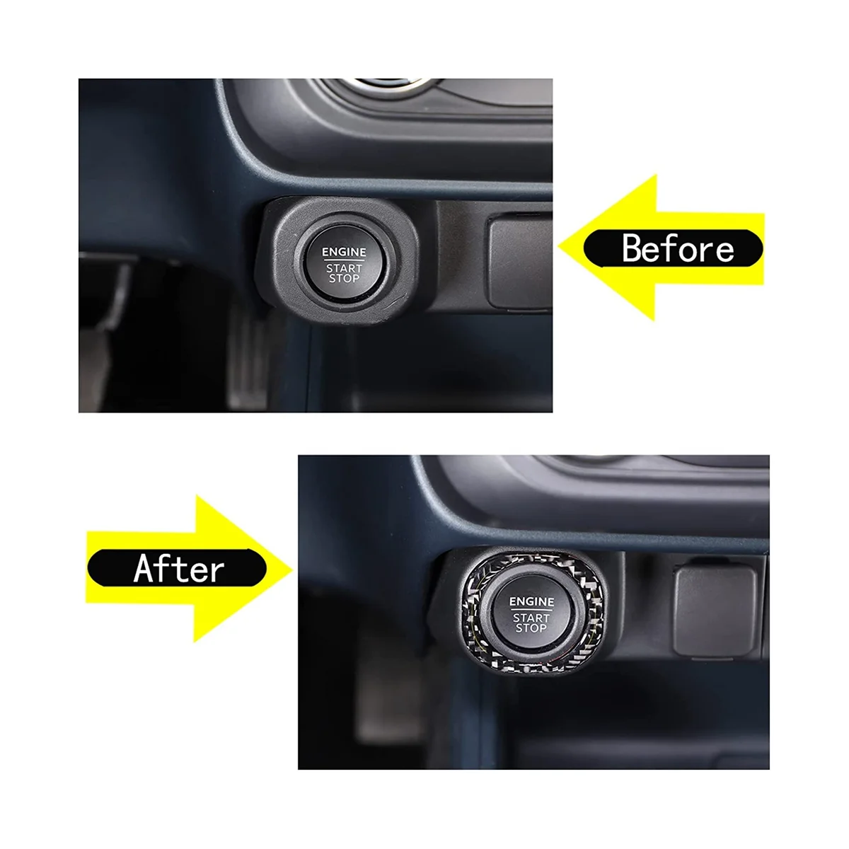 Автомобильный двигатель старт стоп украшение кольцо отделка наклейка для Ford