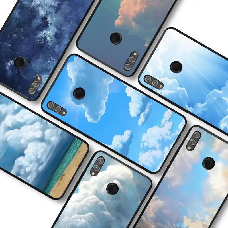 

RuiCaiCa Clouds Painting Phone Case for Samsung A51 A30s A52 A71 A12 for Huawei Honor 10i for OPPO vivo Y11 cover