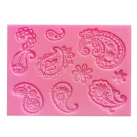 3d lace flower shape silicone cake mold cake border decoration soap chocolate cupcake cookie mould cake baking tools