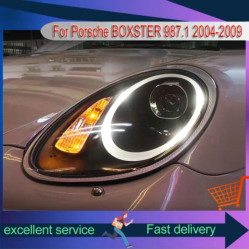 Аксессуары для фар DRL Для Porsche BOXSTER 987 1 2004-2009 подсветка Auto светодиодный Lights