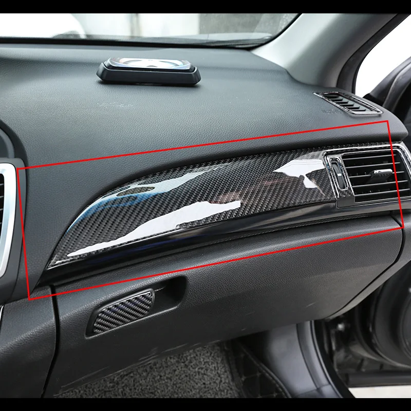 Для Honda Accord 9th 2013-2016 Real Soft Carbon Fiber Автомобильная Центральная панель управления