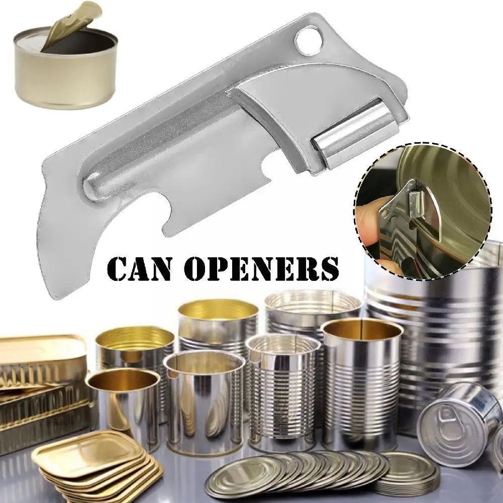 

Stainless Steel Multi-purpose Can Opener Cans Opener Opener Bottle Folding Tools Portable Opener Mini Manual Small Jar Kitc R0w6