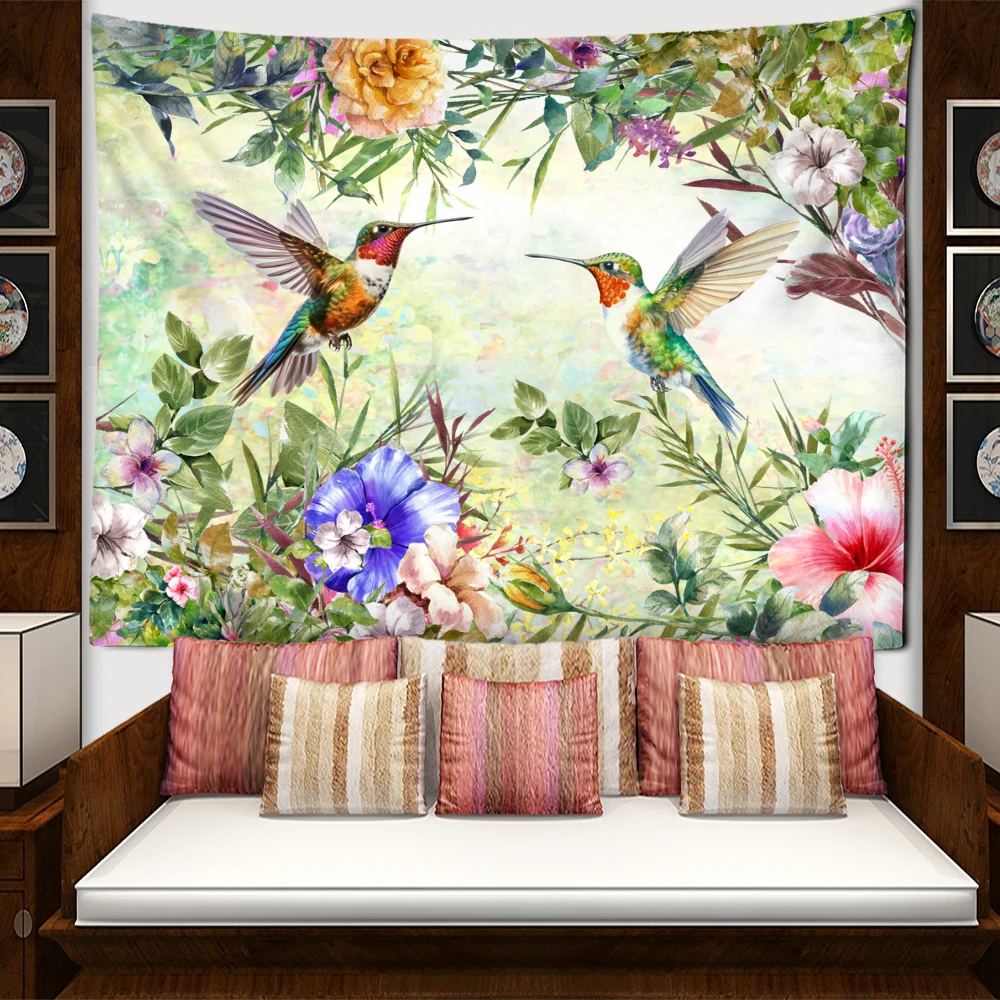 Колибри и искусство на стену в минималистическом стиле хиппи Ins для спальни