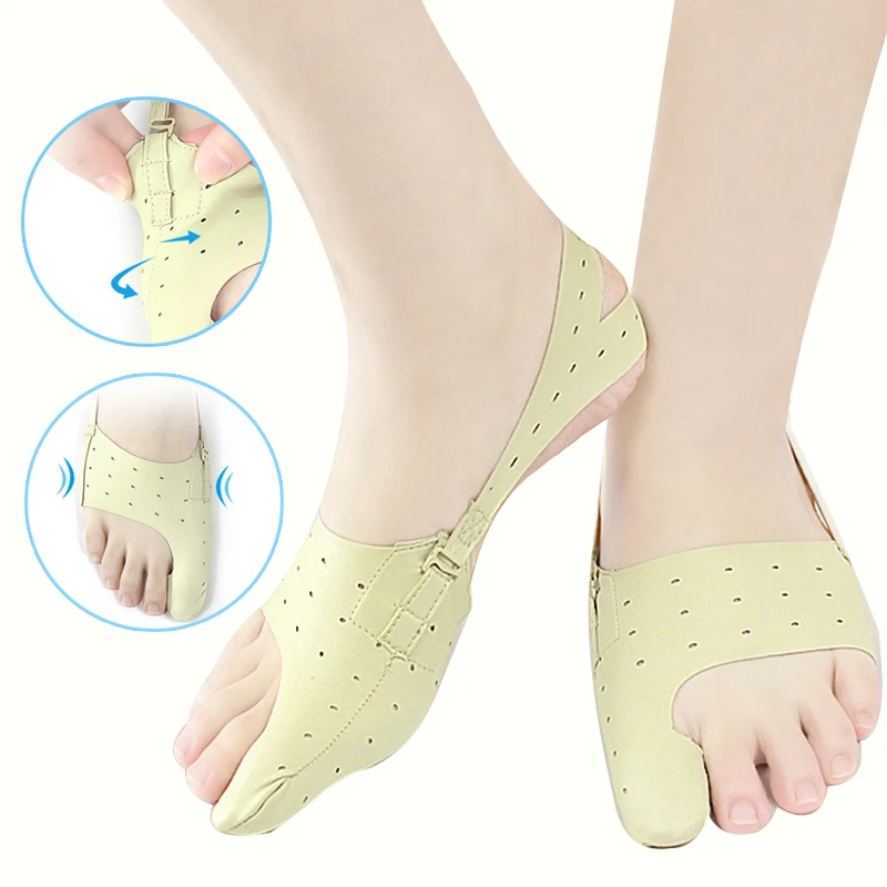 

Sdotter 2PCS Big Toe Separator Bunion Corrector Hallux Valgus Correction Device Bone Thumb Orthopedic Forefoot Pad Foot Straight