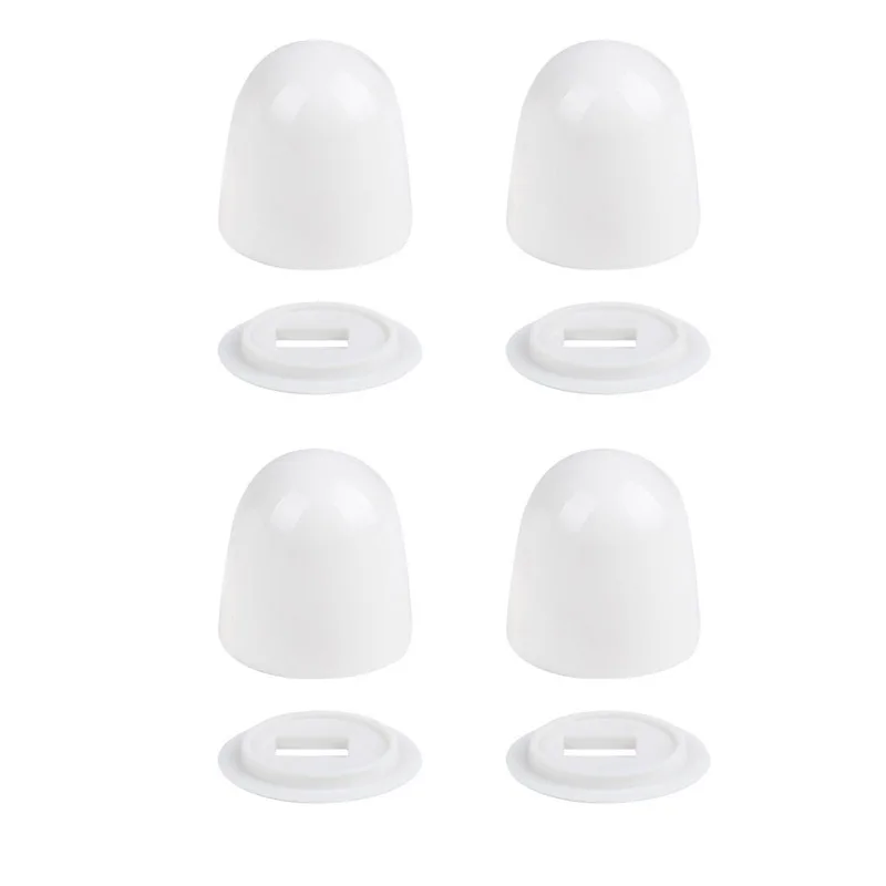 

4 шт., универсальные крышки для унитаза, круглые пластиковые нажимные крышки для крышек унитаза, с дополнительными шайбами для простой установки