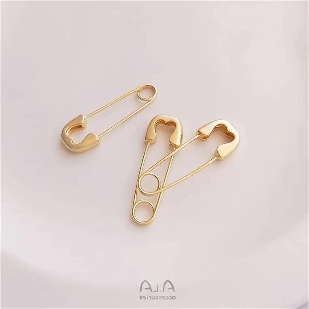 Позолоченная булавка Любовь 14 карат медная позолоченная брошь простые