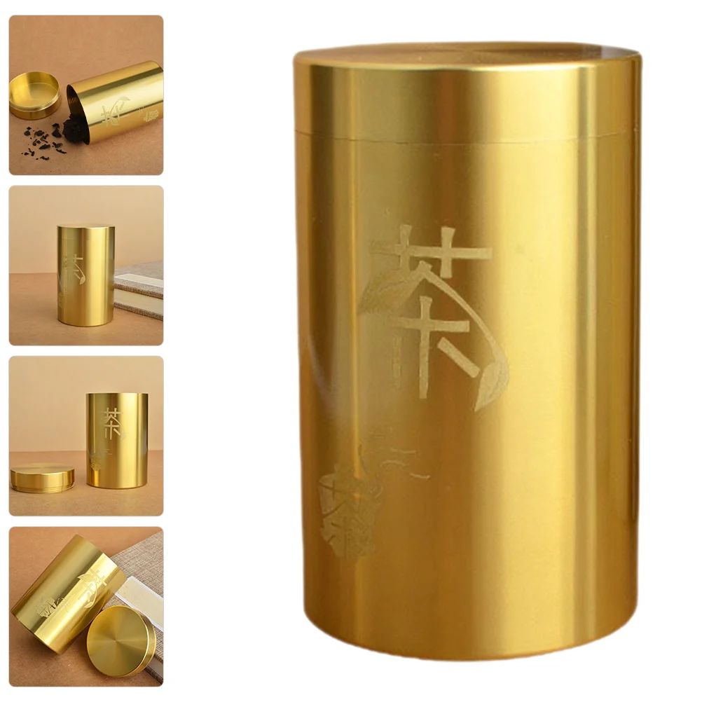 

Tea Storage Jars Canister Loose Sugar Jar Tins Container Canisters Metal Seasoning Coffee Kitchen Crock Table Nuts Candy Bean