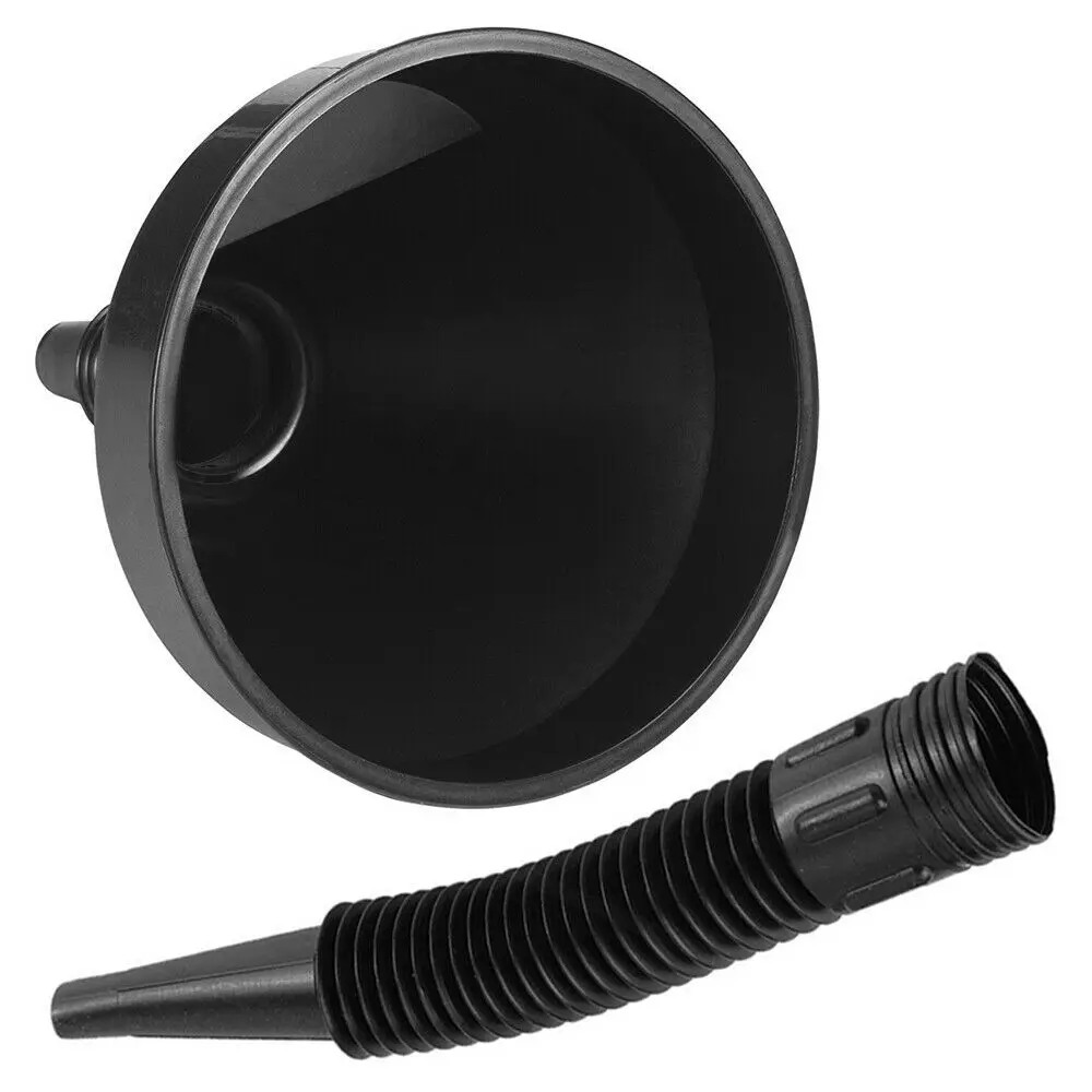 

2Pcs Car Motorcycle Refueling Funnel With Filter Mesh And Gasoline Engine Oil Fuel Filter Plastic Rubber Funnel Refueling Tool