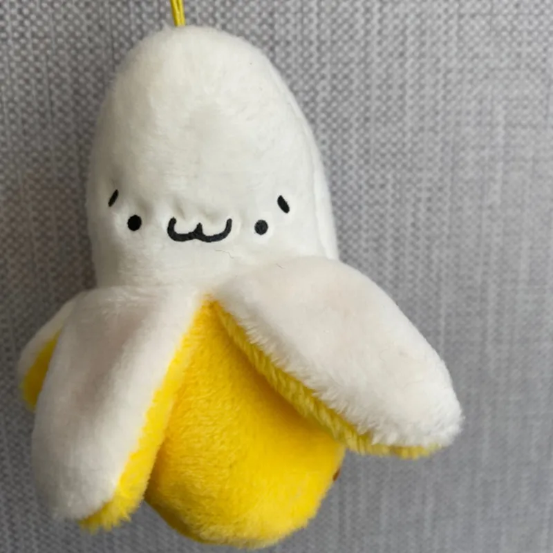 Милые Желтые Плюшевые игрушки в виде банана искусственная подвеска мягкий