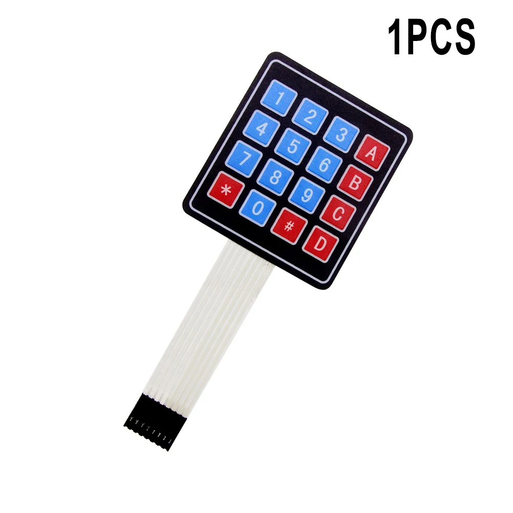 

Клавиатура с мембранным переключателем 3x4 Клавиатура 69,2x76,9x0,8 мм 86 мм длина 8P DuPont головка для мембранной автомобильной клавиатуры Smart Car