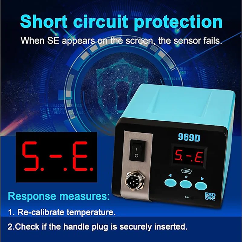 Электрический паяльник Yofuly 75 Вт паяльная станция с двойным цифровым дисплеем