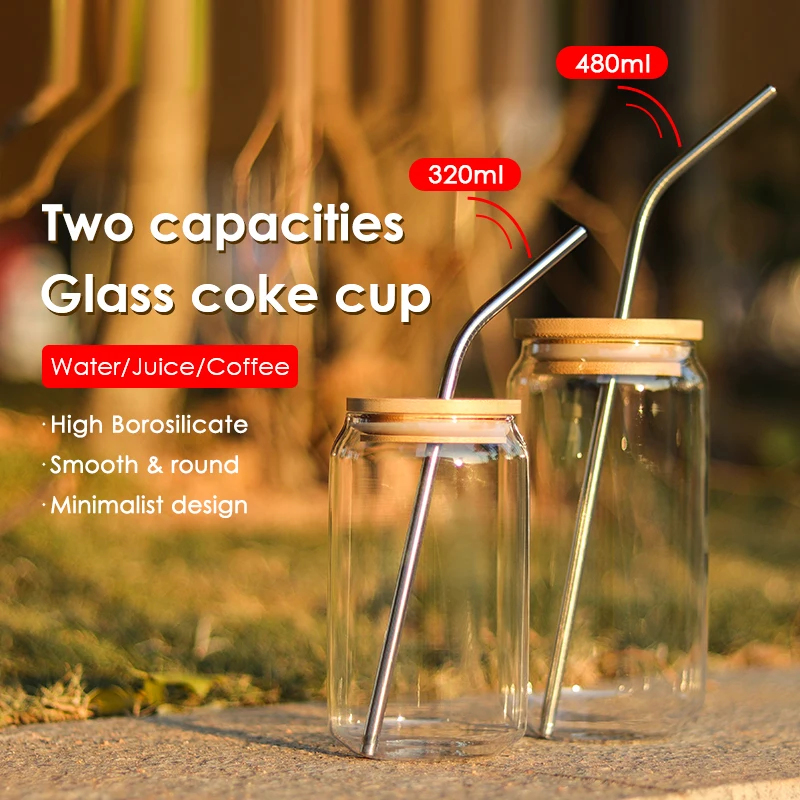 320/480 мл креативная банка для чая сока молока стеклянная чашка кофейная кружка
