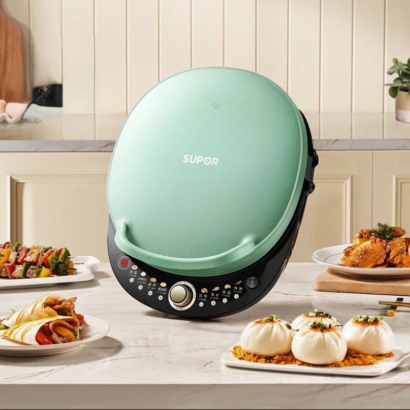 

Электрическая сковорода для выпечки с двойным боковым нагревом, бытовая углубляющая машина большого размера для оладий и блинов, Фирменная большая печь для приготовления блинов