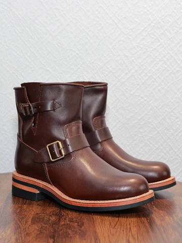 Американские повседневные ботинки инженера, мотоциклетные ботинки, мужские кожаные уличные ботинки, хорошее мастерство