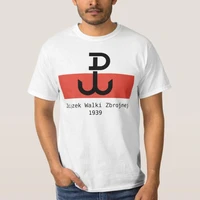 polish resistance early wwii 1939 t shirt short sleeve casual cotton o neck summer men shirts