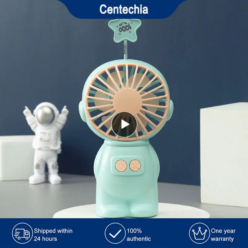 

Creative Desktop Fan Ceiling Fan With Remote Control Mesh Cover Handheld Fan Summer Gift Office Fan Astronaut Usb Rechargeable