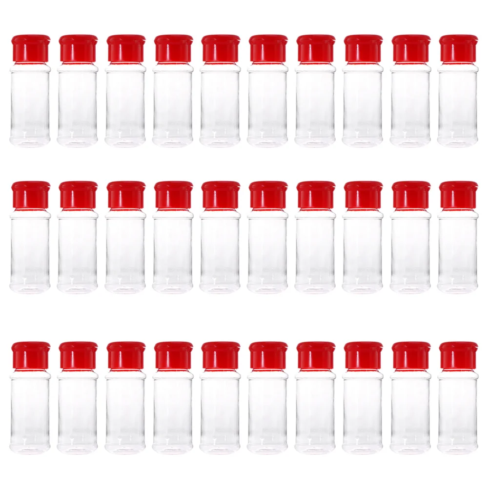 

Condiment Canisters Jars Bottles Empty Glass Shaker Bottles Clear Container Jars with Lids