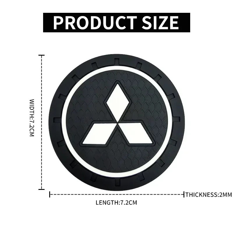 2 шт. автомобильный нескользящий держатель для бутылок подставка Mitsubishi ASX Lancer Pajero