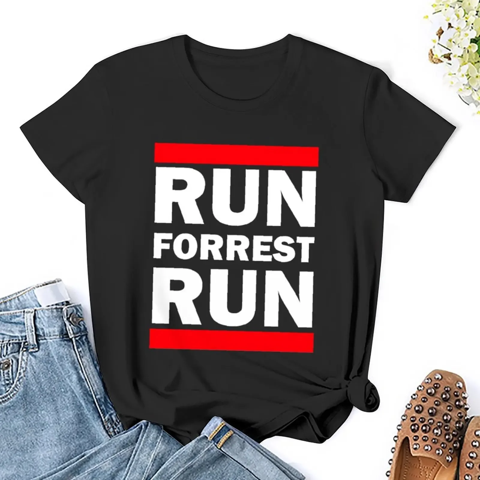 Бегайте Форрест бегайте! Футболка для карикатуры Forrest Gump кавайная одежда летняя