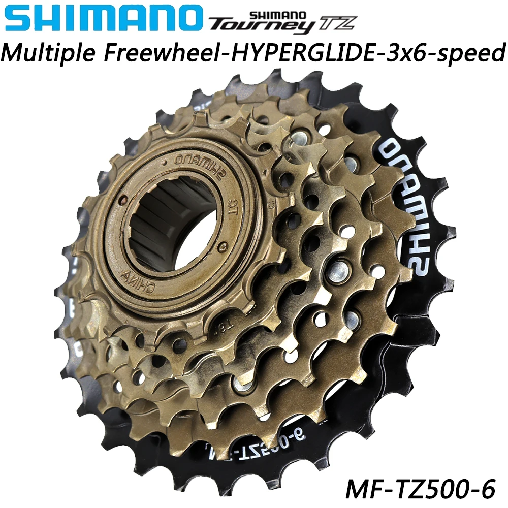 Велосипедная кассета SHIMANO TOURNEY MF-TZ500-6 3x 6 скоростей несколько свободных колес 14-28T