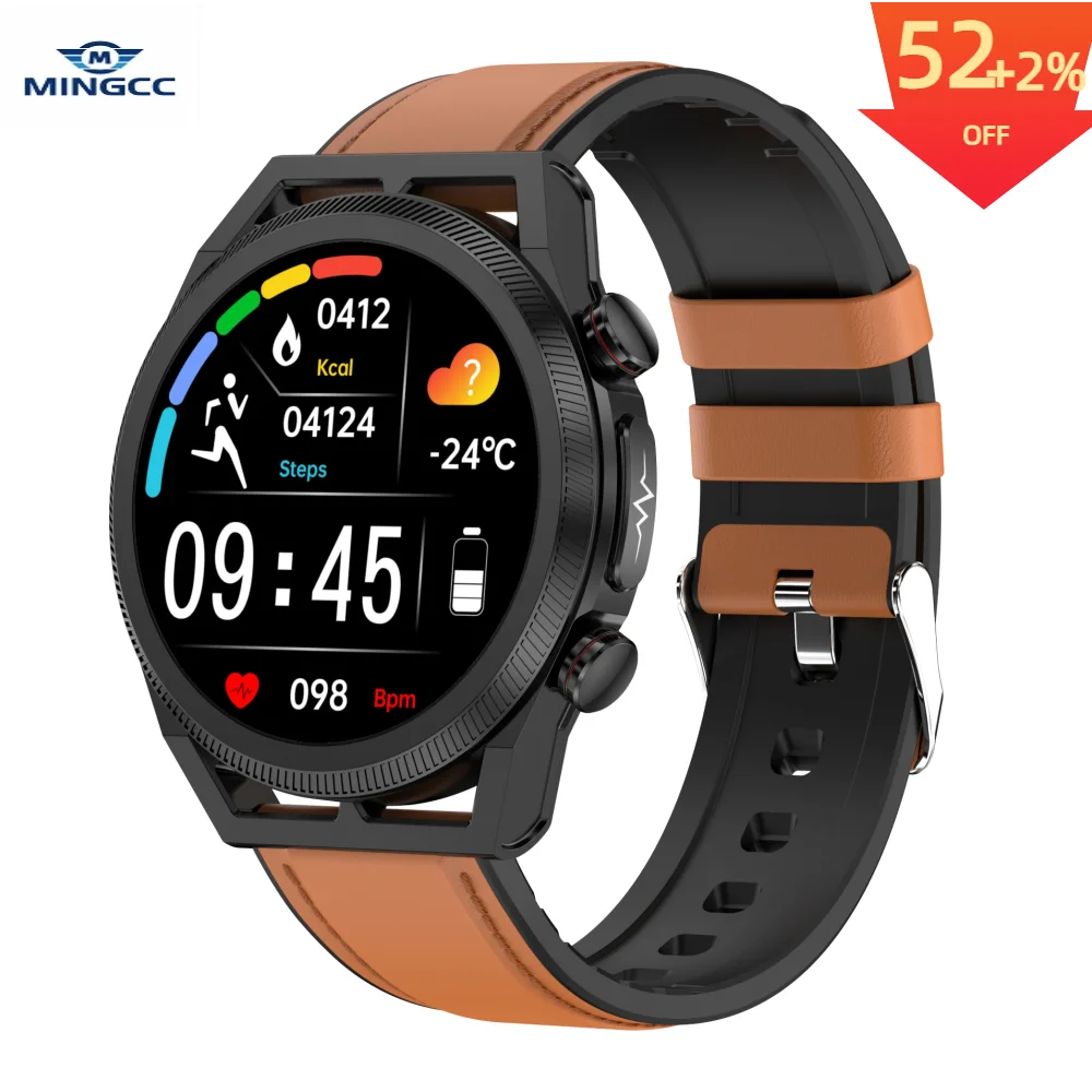 

New ET310 ECG Blood Glucose Blood Oxygen Blood Pressure Heart Rate Monitoring Bluetooth Call Health Smartwatch For Men And Women