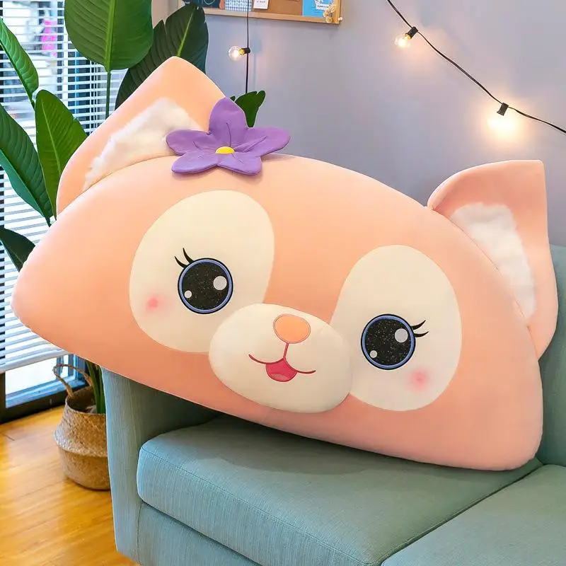 

Disney кровать на большой талии на плюшевой игрушке кукла Lina Bell сон на большой подушке кавайная розовая лиса на талии подарки