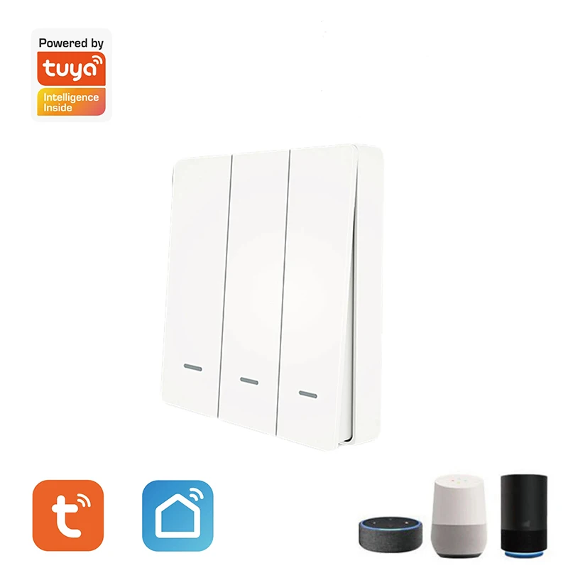 

Smart Scene Switch Tuya ZigBee 3.0 Wireless Free Sticker Wall Scene Smart Switch Button Battery Powered Transmitter Alexa