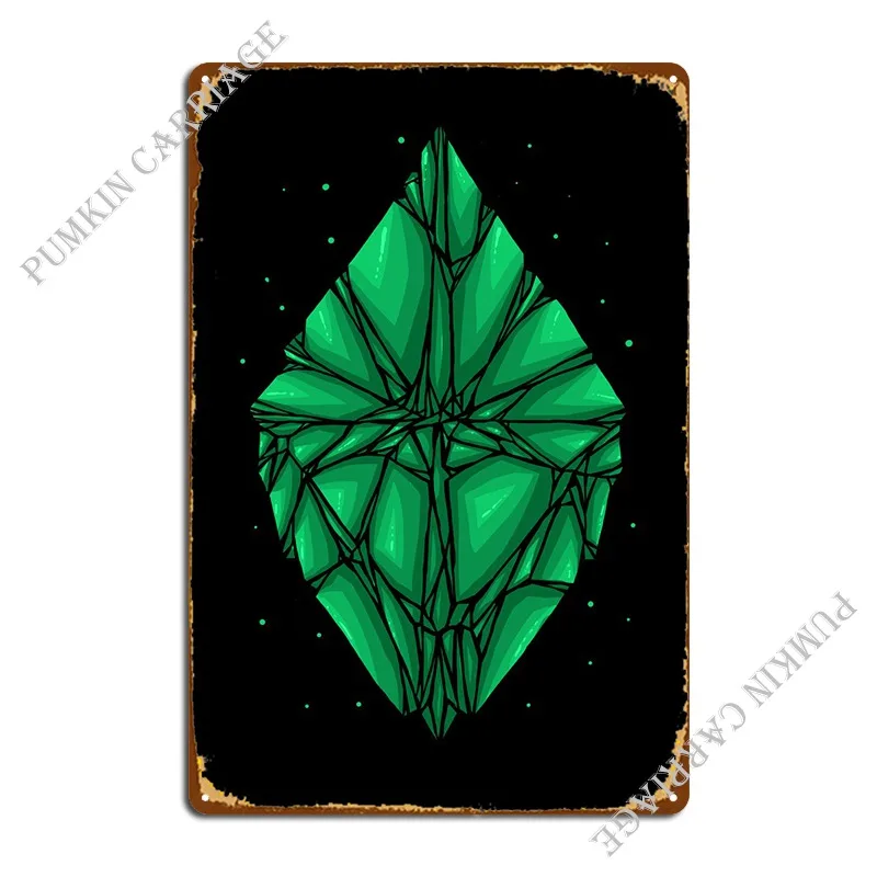 

Green Diamond Metal Plaque Poster Vintage Home Wall Mural Tin Sign Poster