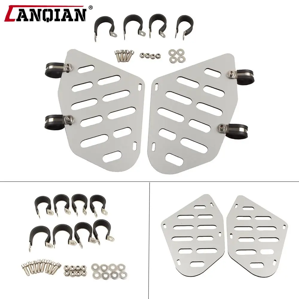 

11.11 CNC Aluminum motorcycles tank guards protections plate inox motor for BMW R1200GS Adventure Triple Black ABS 2012 2013