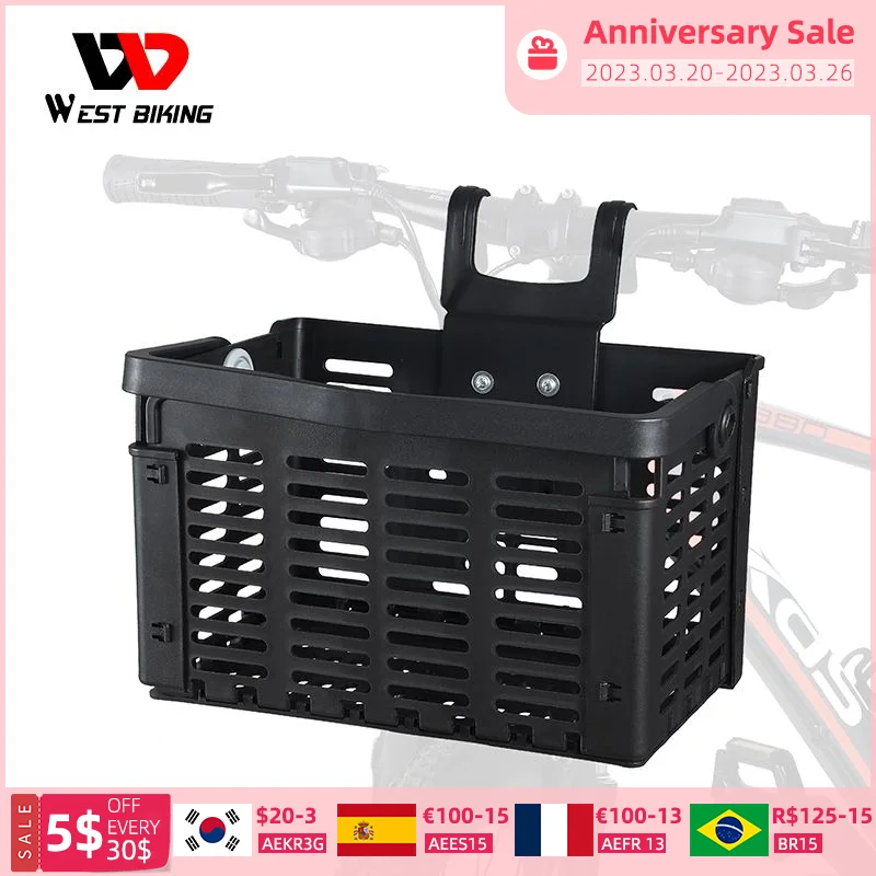 

Складная велосипедная передняя корзина, многофункциональная сумка на руль горного и дорожного велосипеда, велосипедные аксессуары