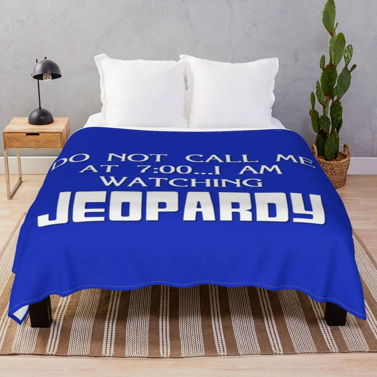 Jeopardy 700 Blanket Flannel Spring Autumn Comfortable Unisex Throw Blankets for Bed Sofa Travel Cinema