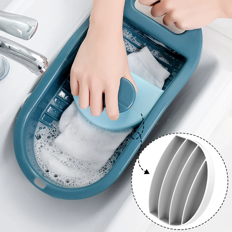 Underwear Washboard Antislip Thicken Washing Board Clothes Cleaning Laundry Cleaning Tool Bathroom Accessories Socks Washboard