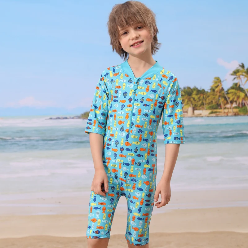 

Shark Character Baby Boy Swimsuit UV UPF50+ One Piece Kids Boys Swimwear for 3-12 Years Children Swimming Suit Beachwear