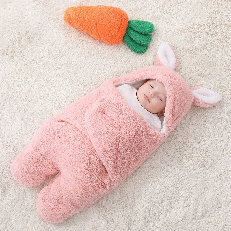 Baby Sleeping Bag Thickened Multi-layer Filled Cotton Blanket Newborn Warm Soft Pajamas Winter Baby Blanket For Baby 0-4 years