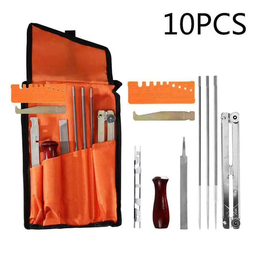 

10pcs/set Chain Saw Sharpening Set Sharpen Files Tool Kit With Storage Bag